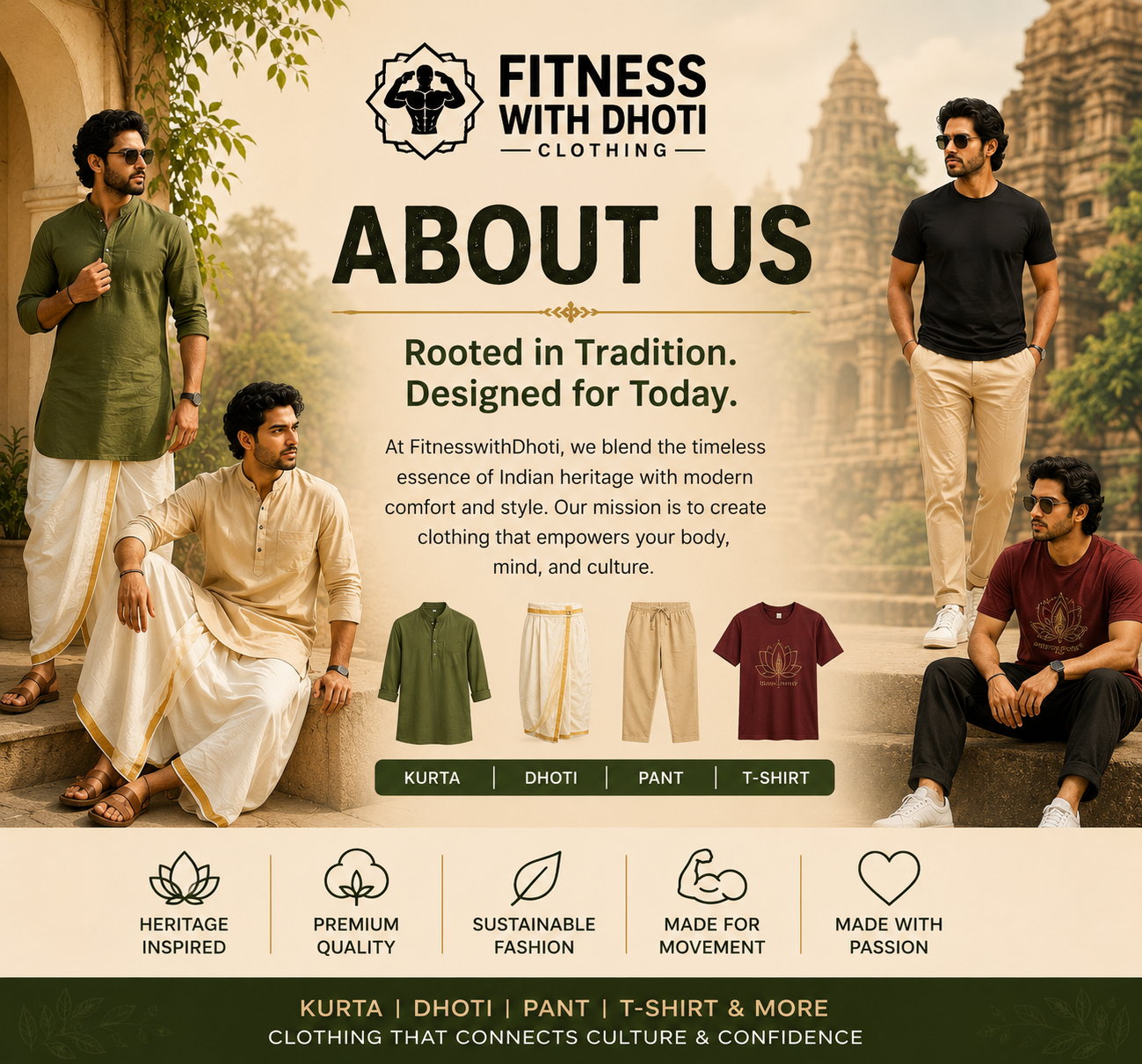 Fitness With Dhoti About Mobile